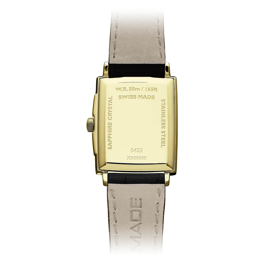Raymond Weil Toccata 29x37mm Quartz White Dial Gold PVD Case Black Strap Watch image number 2