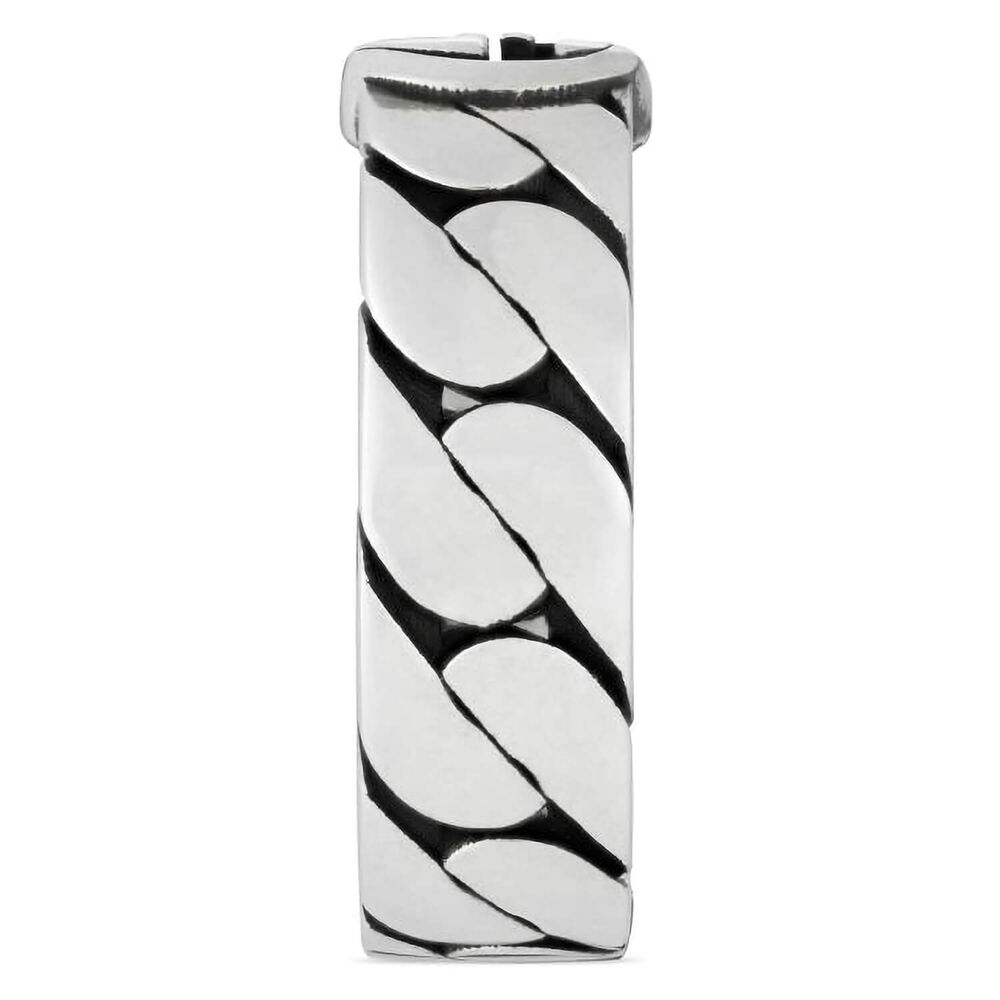 Gucci Interlocking Sterling Silver 6mm Band Ring (UK Size R)