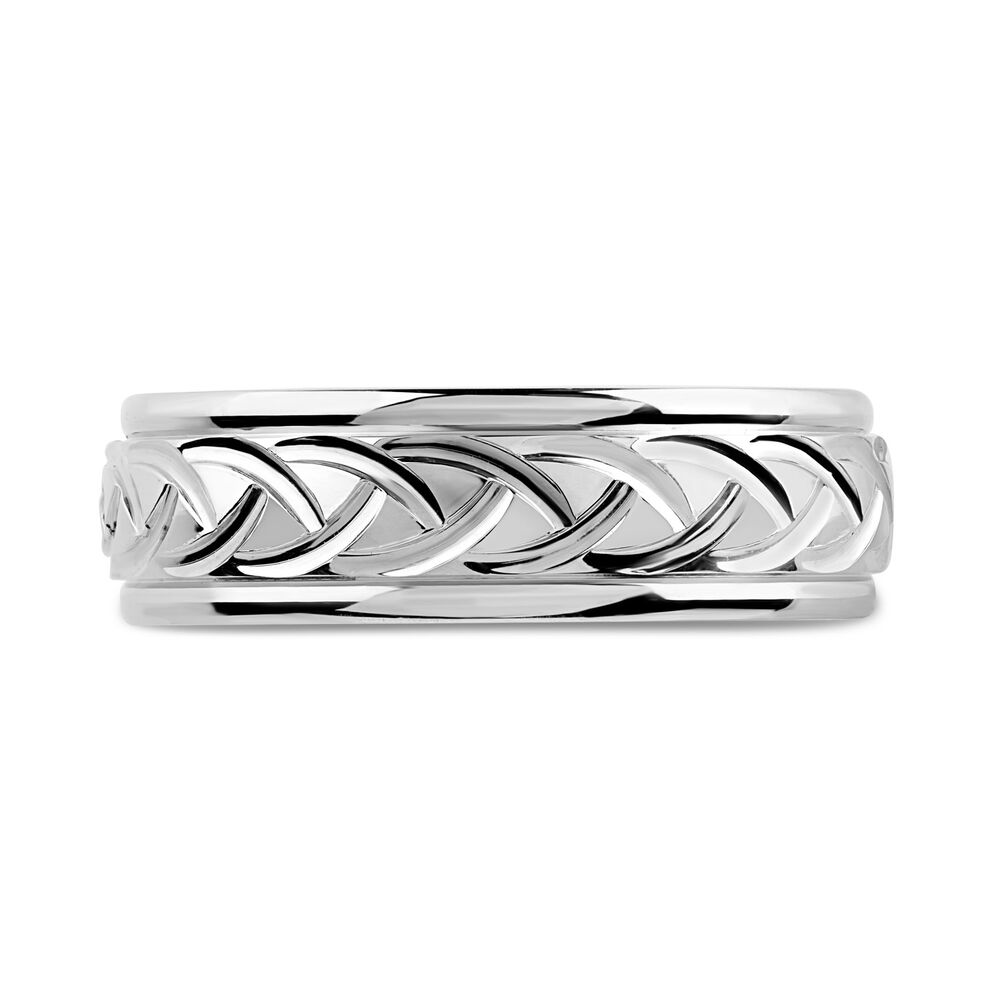 9ct White Gold 6mm Wedding Ring image number 1