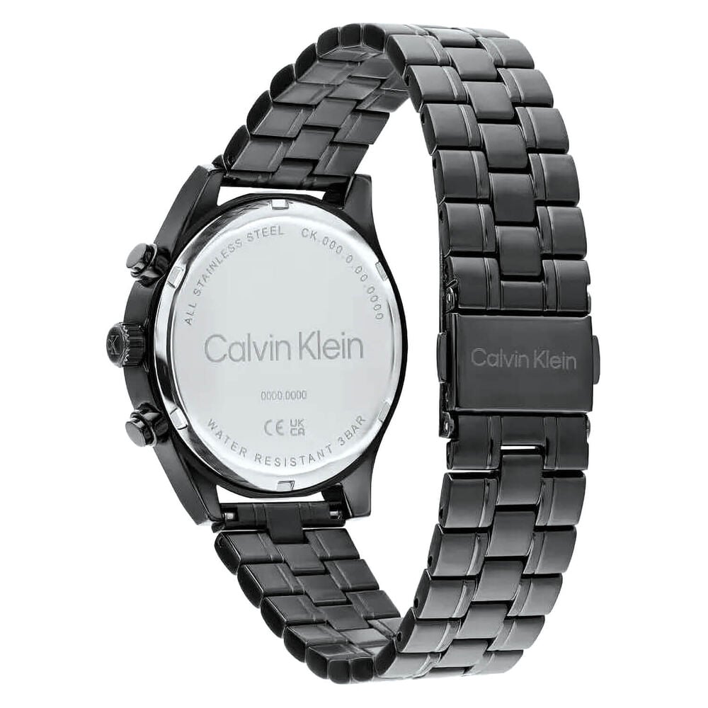 Calvin Klein Modern Vintage 38mm Navy Blue Dial Grey IP Stainless Steel Bracelet Watch