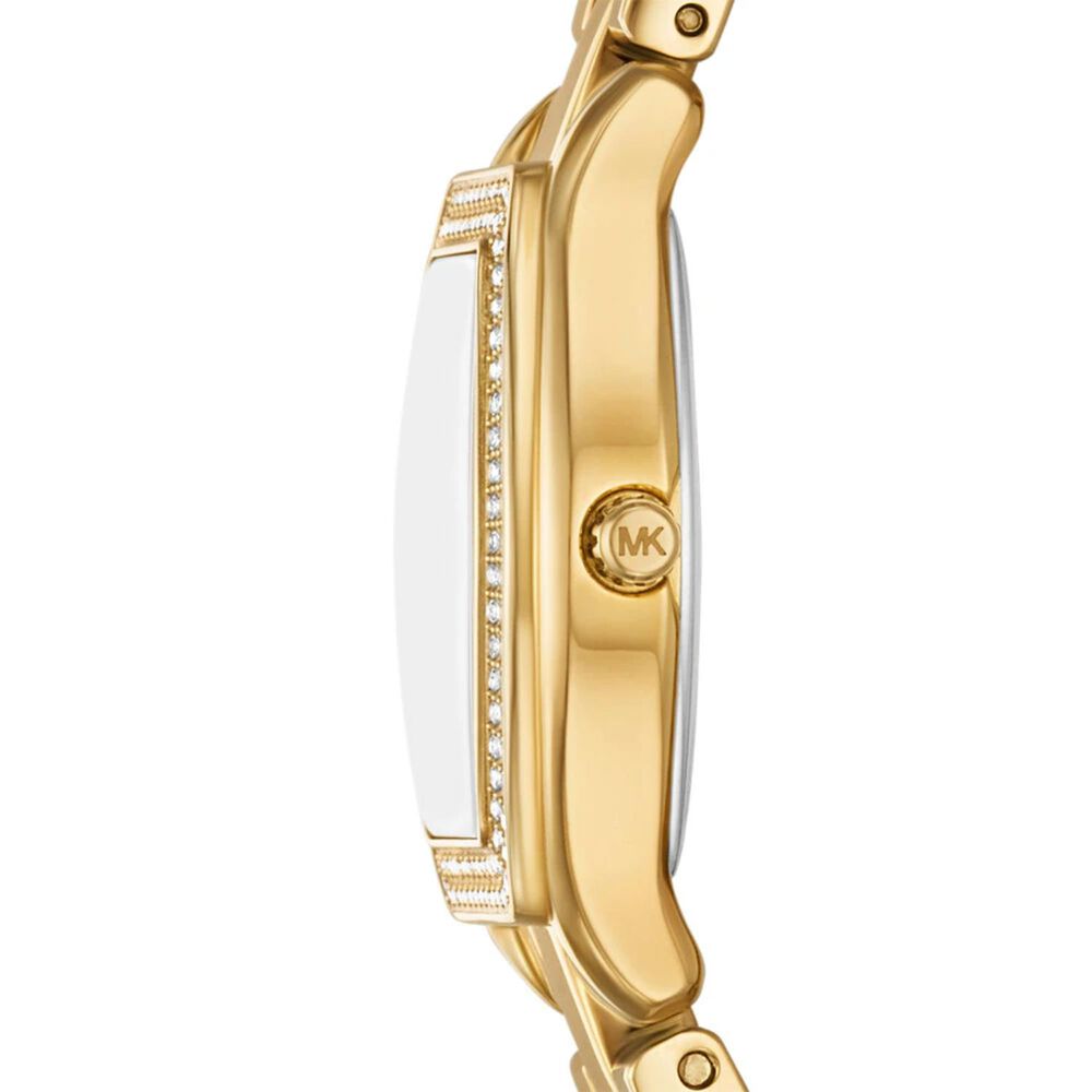 Michael Kors Chelsea 25x24mm Gold Tone Dial Gold Tone Stainless Steel Bracelet Watch