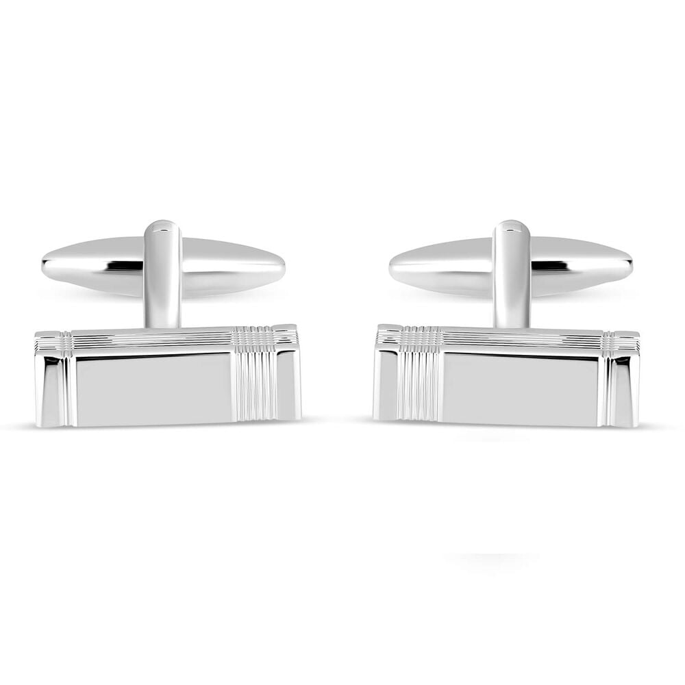 Gents Silver-Plated Cufflinks image number 0