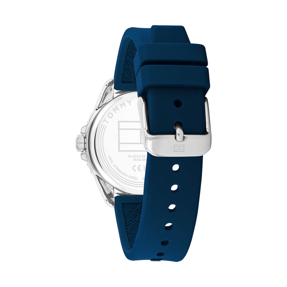 Tommy Hilfiger Boys 36mm Blue Dial Silicone Strap Watch image number 2