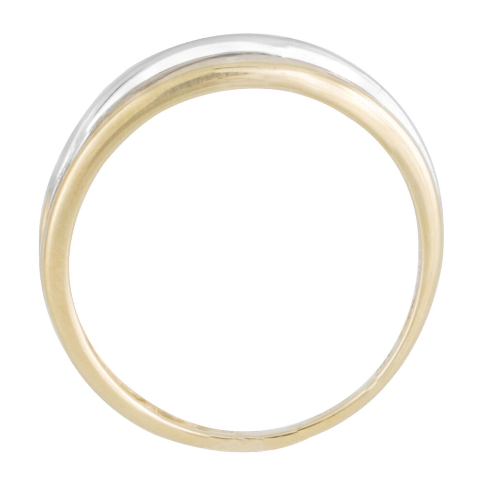 Ladies' 9ct White and Yellow Gold Diamond Dress Ring image number 2