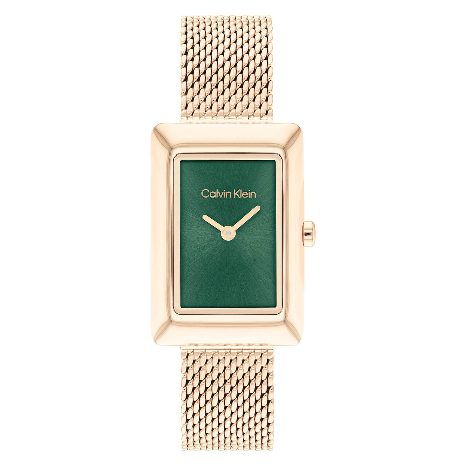 Calvin Klein 22.5mm Green Dial Yellow Gold Bracelet Watch