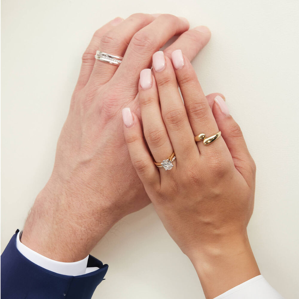 9ct Yellow Gold Polished Twist Plain Ring