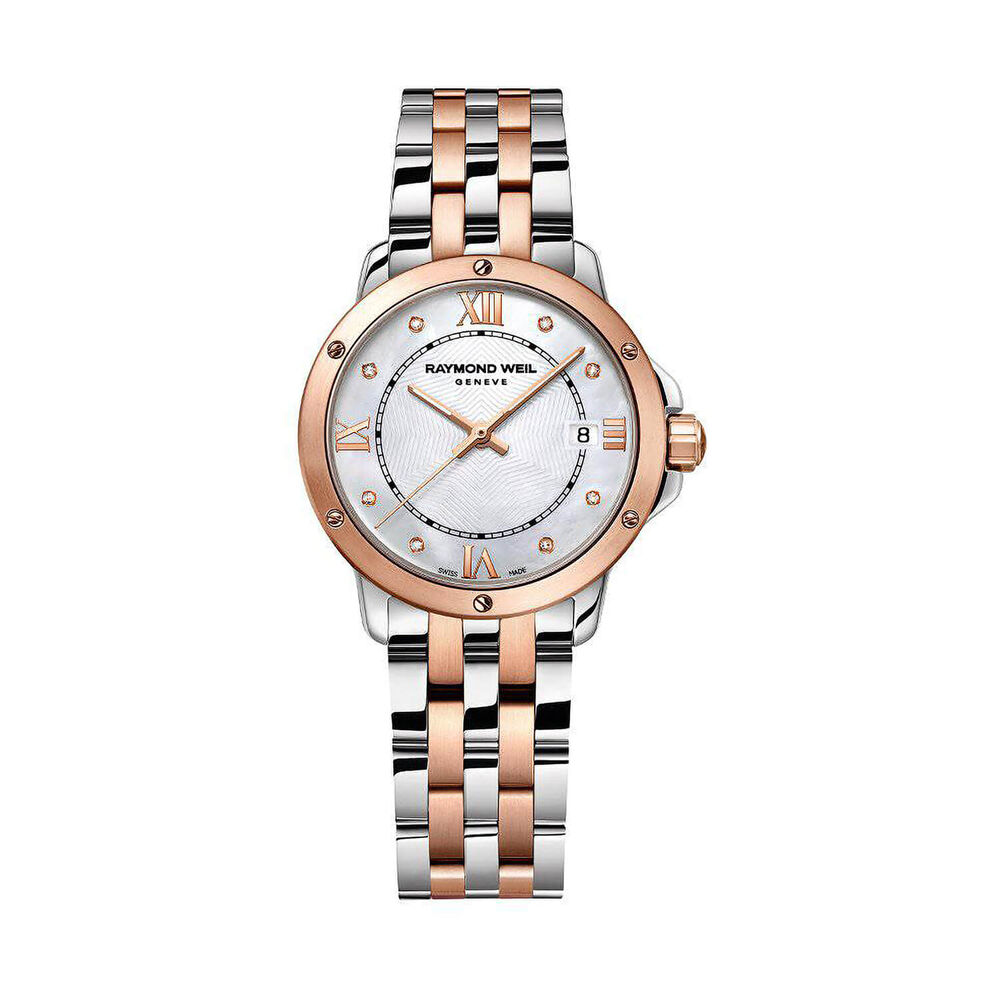 Pre-Owned Raymond Weil Tango 28mm White Dial Two Tone Steel Bracelet Watch image number 0