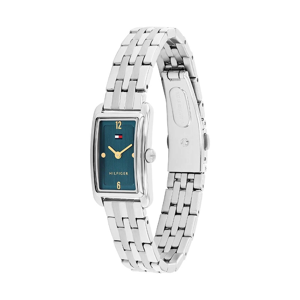 Tommy Hilfiger Maddison 16 x 22mm Blue Dial Steel Case Bracelet Watch