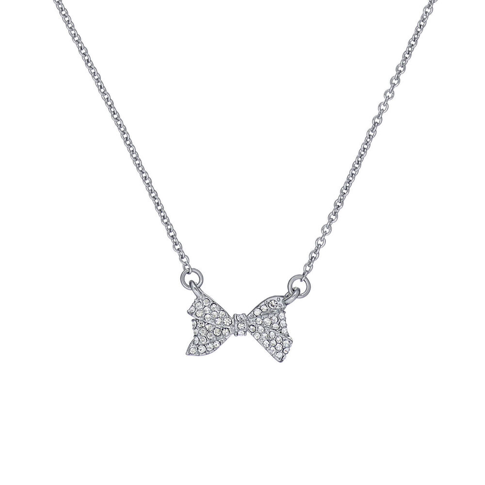 Ted Baker Barsie Crystal Bow Pendant Necklace