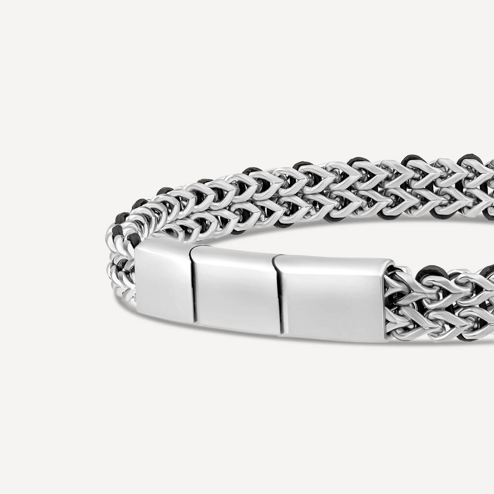 Men's Steel Chevron 8.5' Bracelet image number 3