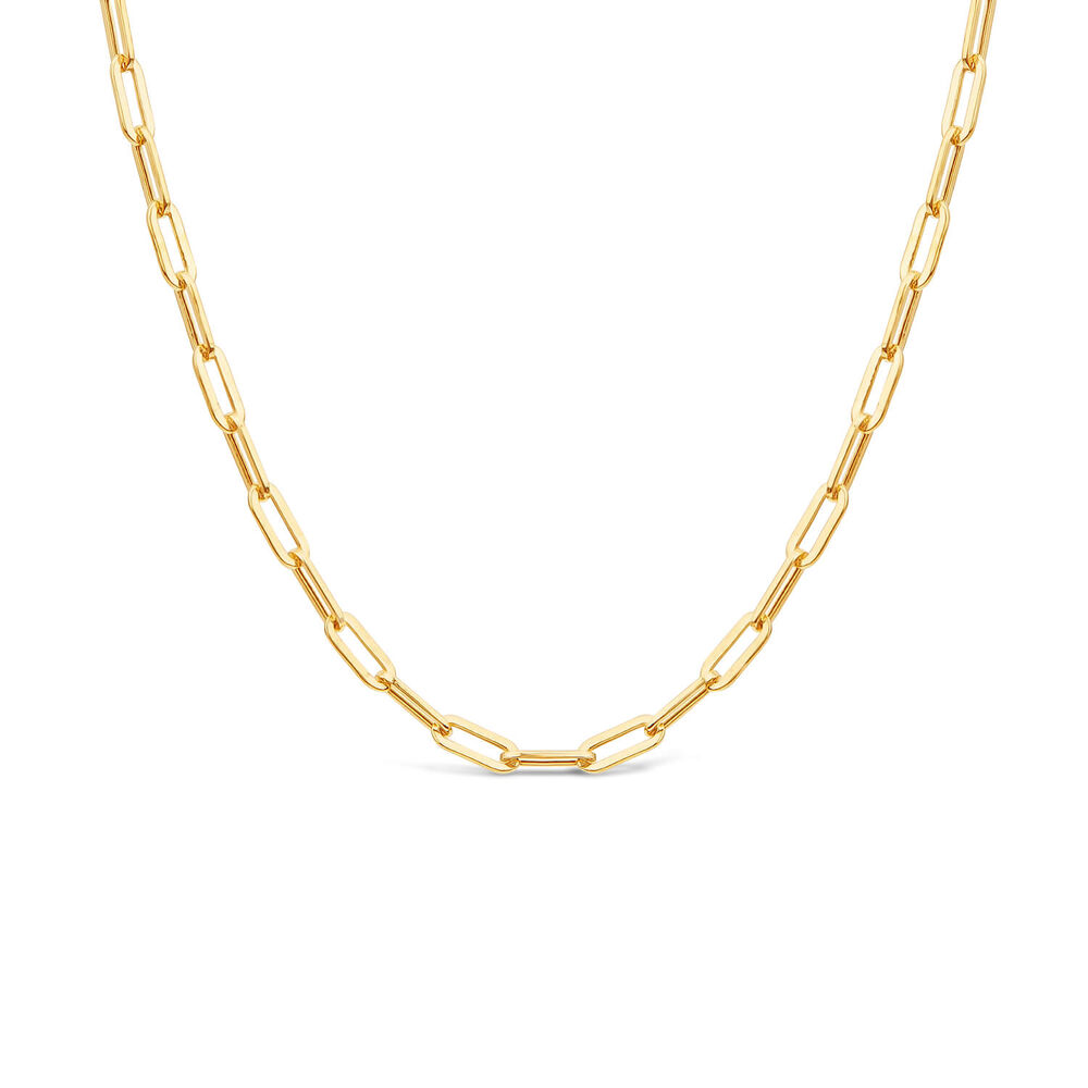9ct Yellow Gold Small Paperlink Chain Necklet