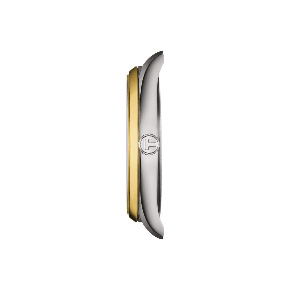 Tissot PR100 40mm Blue Dial Yellow Gold & Steel Case Watch image number 1
