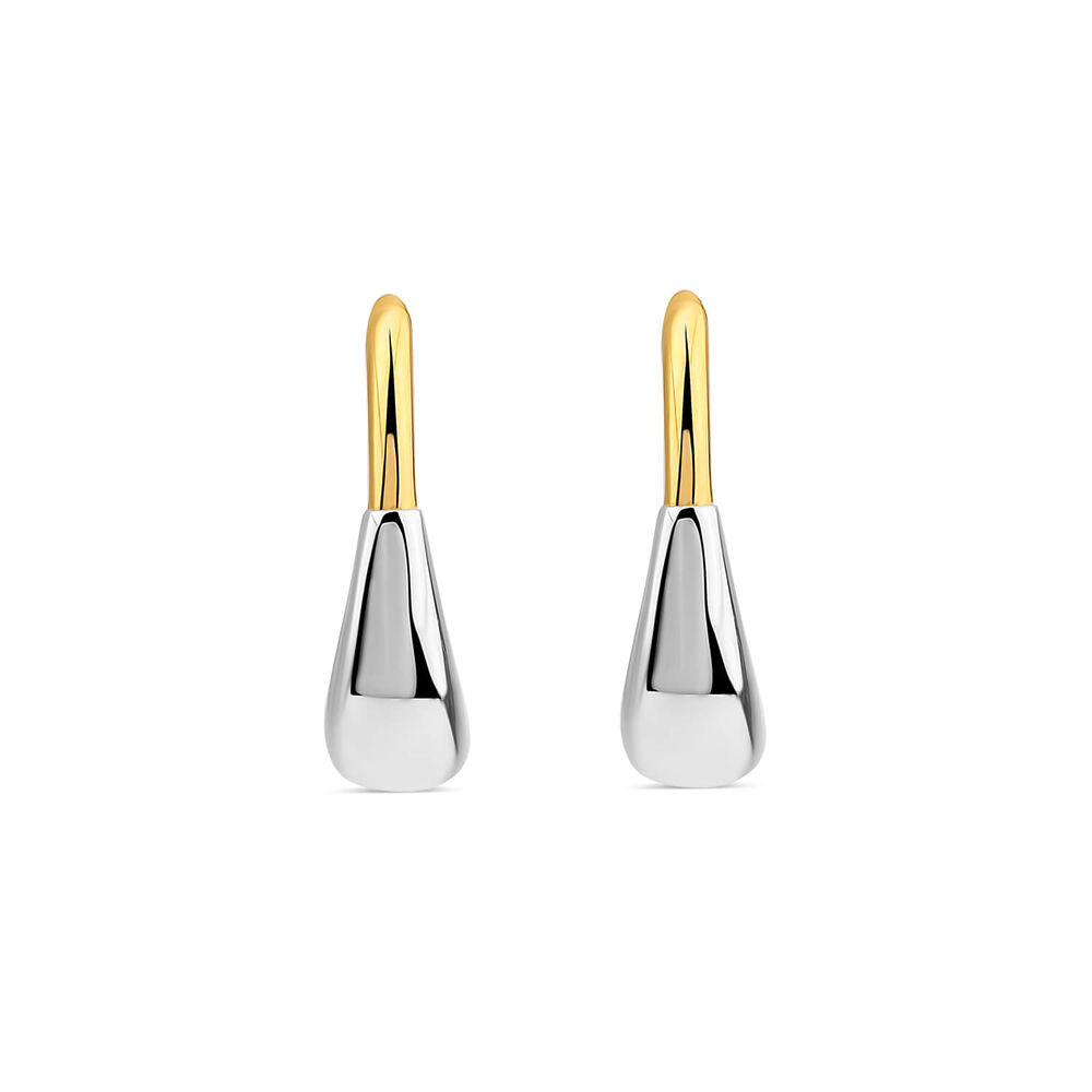 Yellow Gold Plated Sterling Silver Handbag Hoop Earrings
