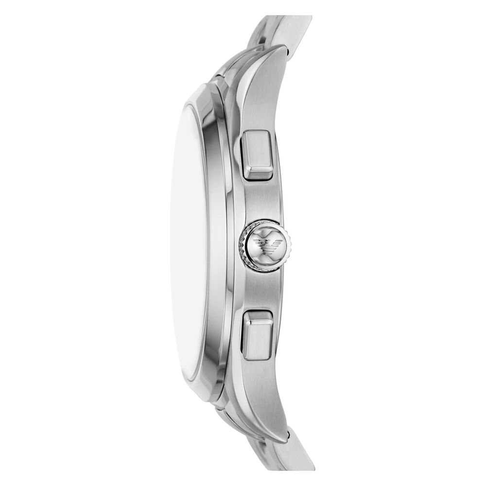 Emporio Armani Paolo 42mm Blue Chronograph Dial Bracelet Watch image number 2