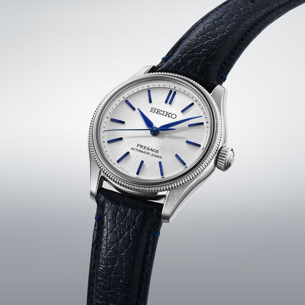 Seiko 145th Anniversary Presage Classic Series Limited Edition 'Shiro-neri' Leather Strap Watch