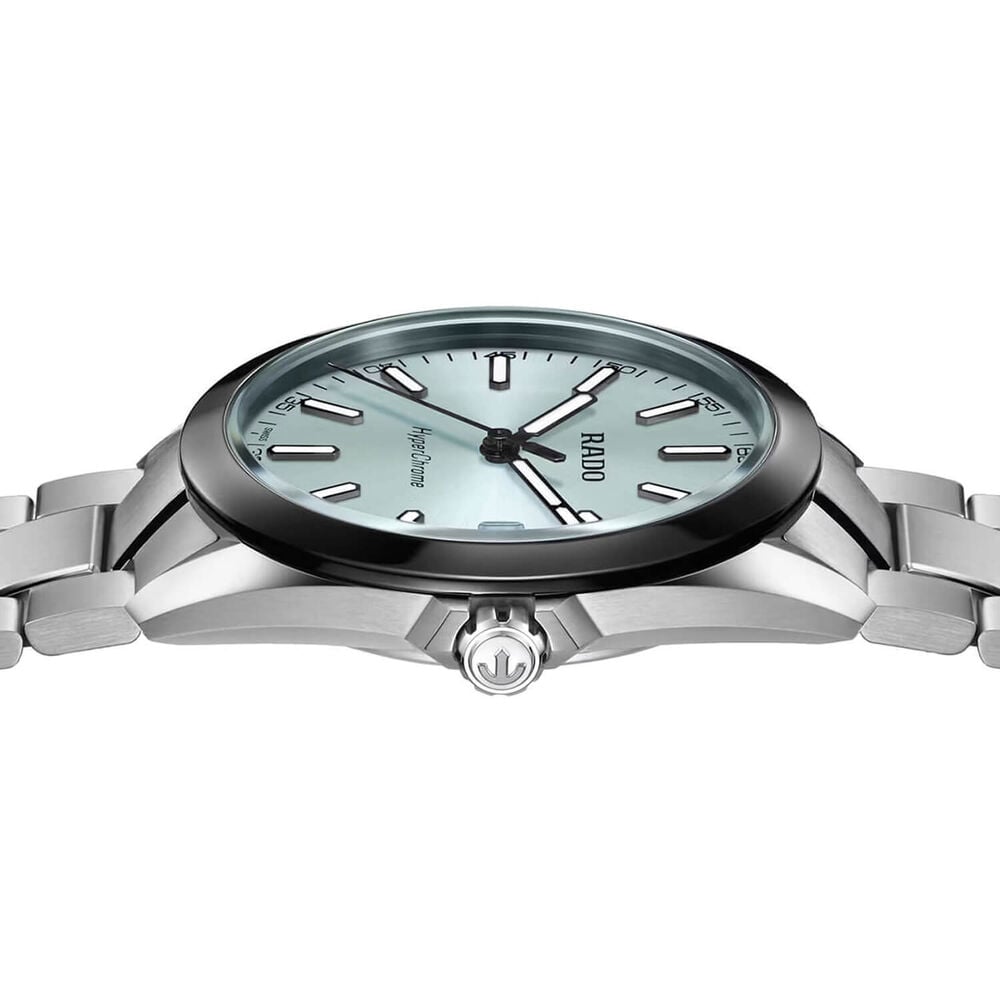Rado HyperChrome Quartz 41.5mm Ice Blue Dial Steel Bracelet Watch