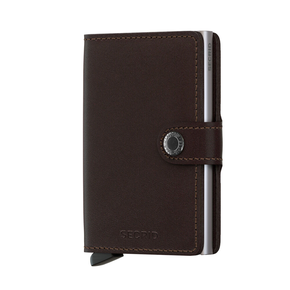 Secrid Mini Brown Leather Wallet