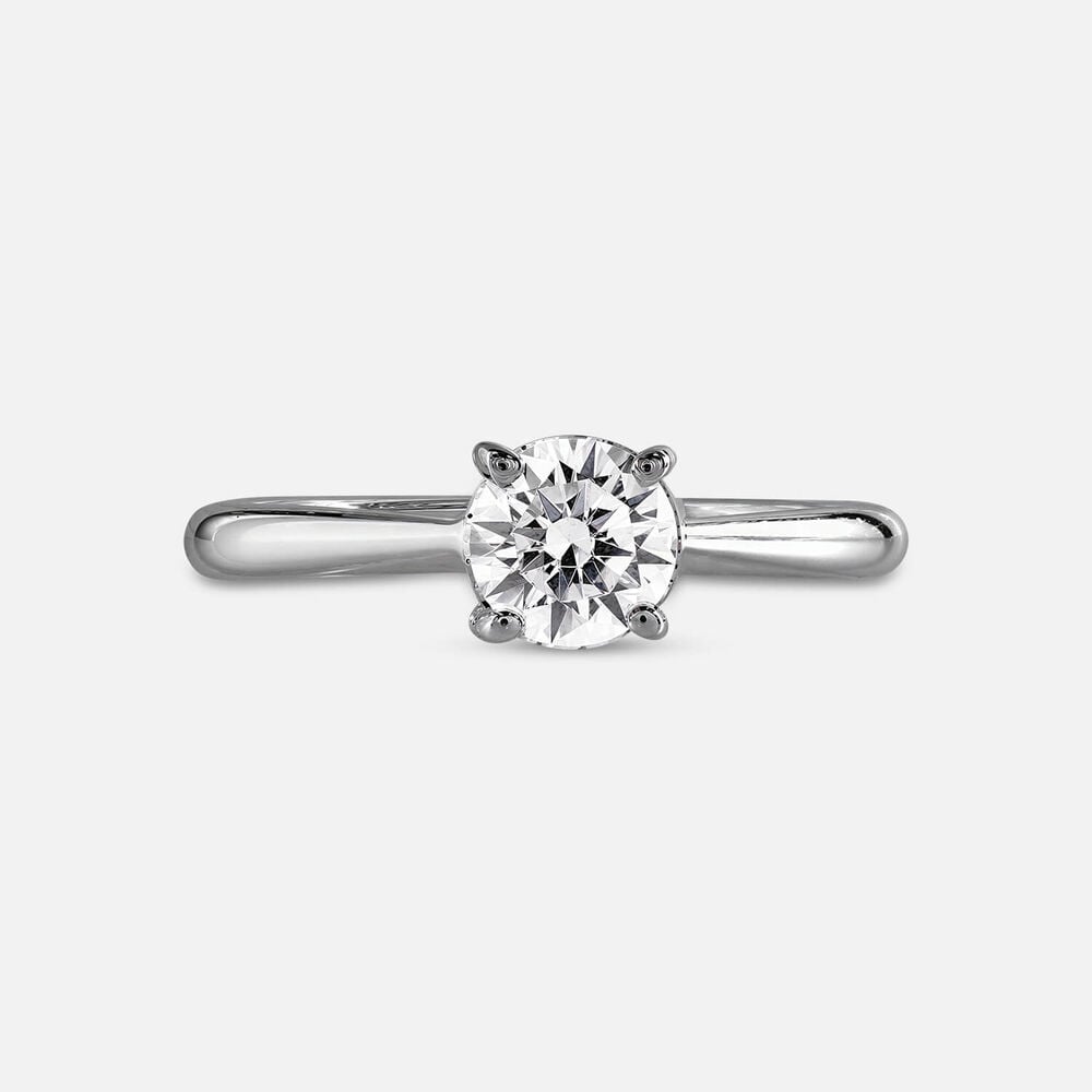 Prism 9ct White Gold 0.50ct Round Brilliant Diamond Solitaire Ring