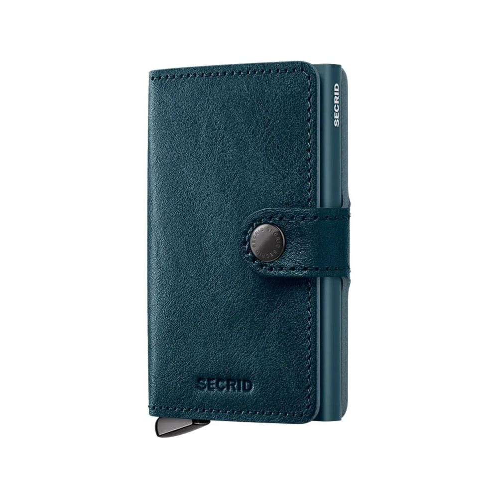 Secrid Basco Teal+ Leather Miniwallet image number 0