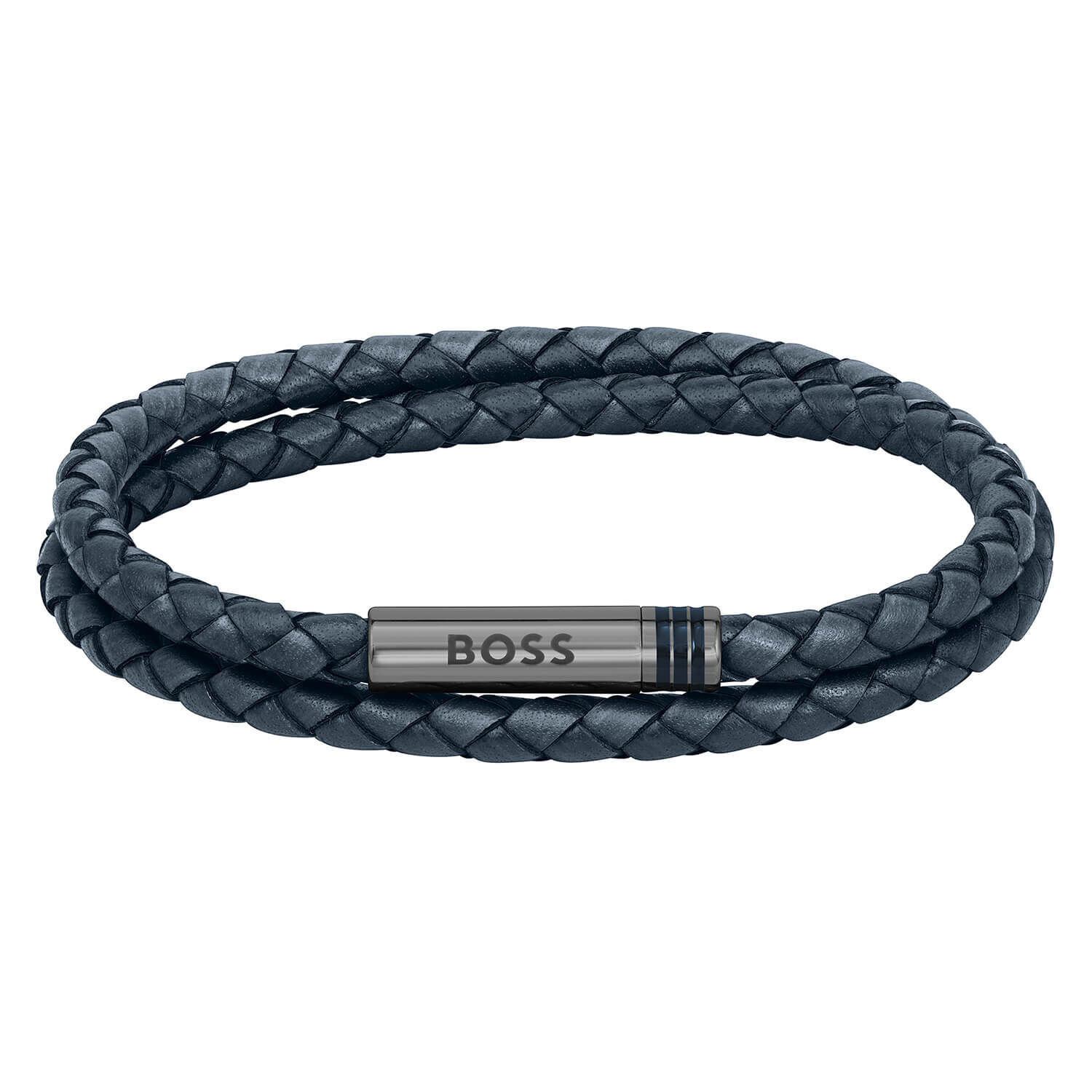 Blue braided bracelet store