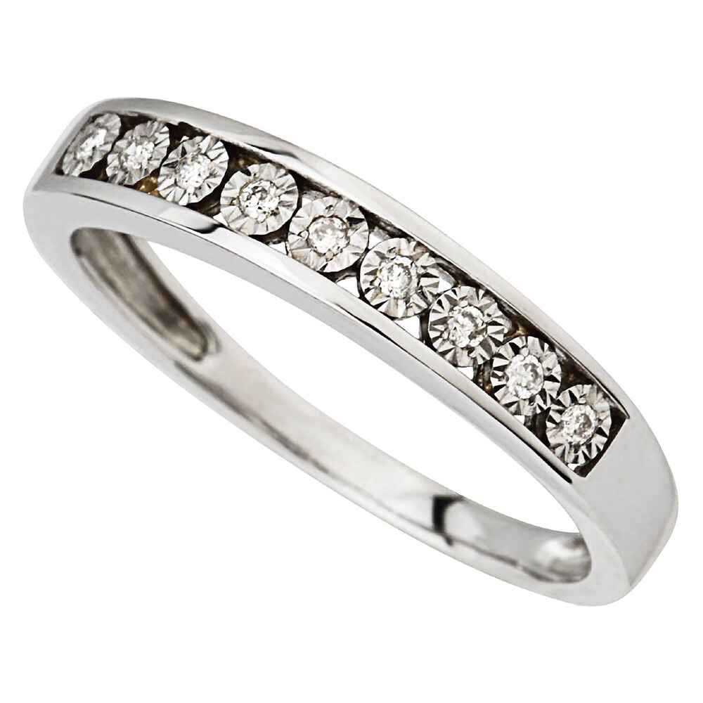 9ct White Gold Eternity Ring image number 0