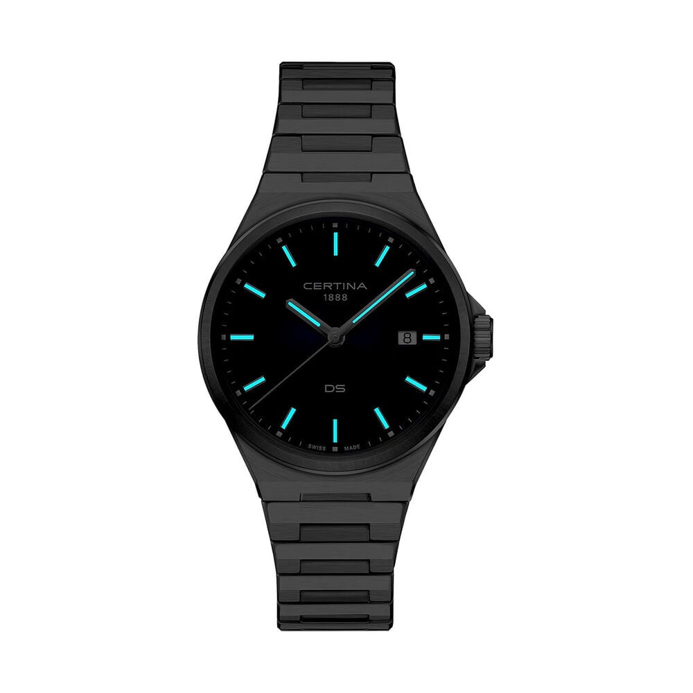 Certina DS-7 Quartz 39mm Blue Dial Stainless Steel Bracelet Watch image number 1