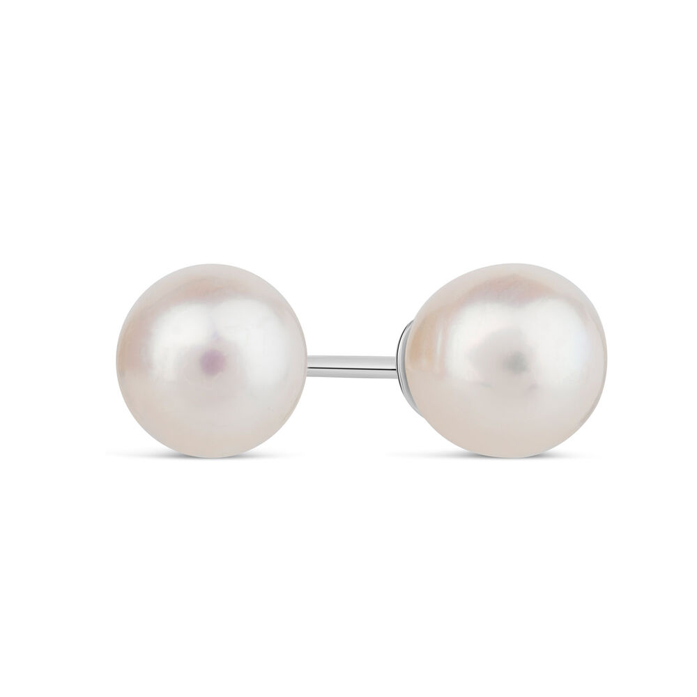 Sterling Silver Pearl Earrings image number 5