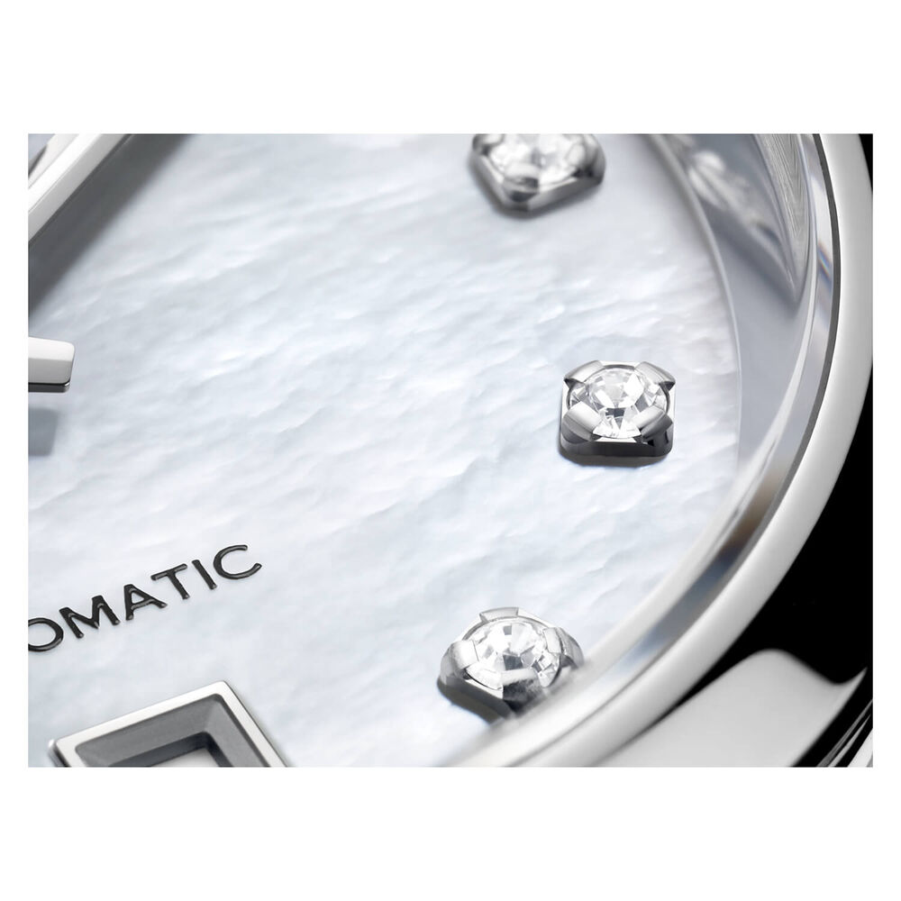 TAG Heuer Carrera Date 29mm Mother of Pearl Dial Stainless Steel Bracelet Watch image number 4