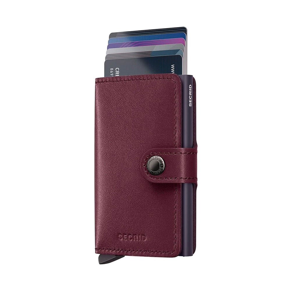 Secrid Original Cranberry Leather Miniwallet image number 1