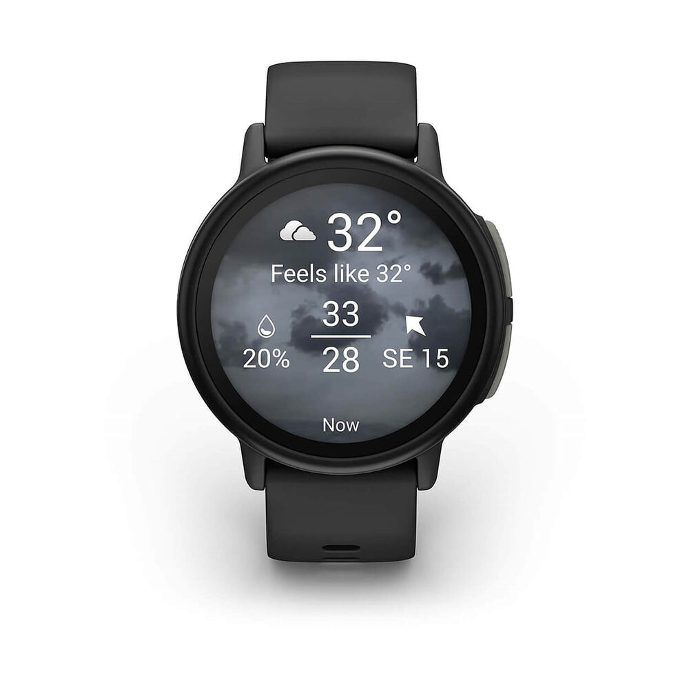 Garmin Bounce 2 43mm AMOLED Slate Grey Silicone Strap Watch image number 2