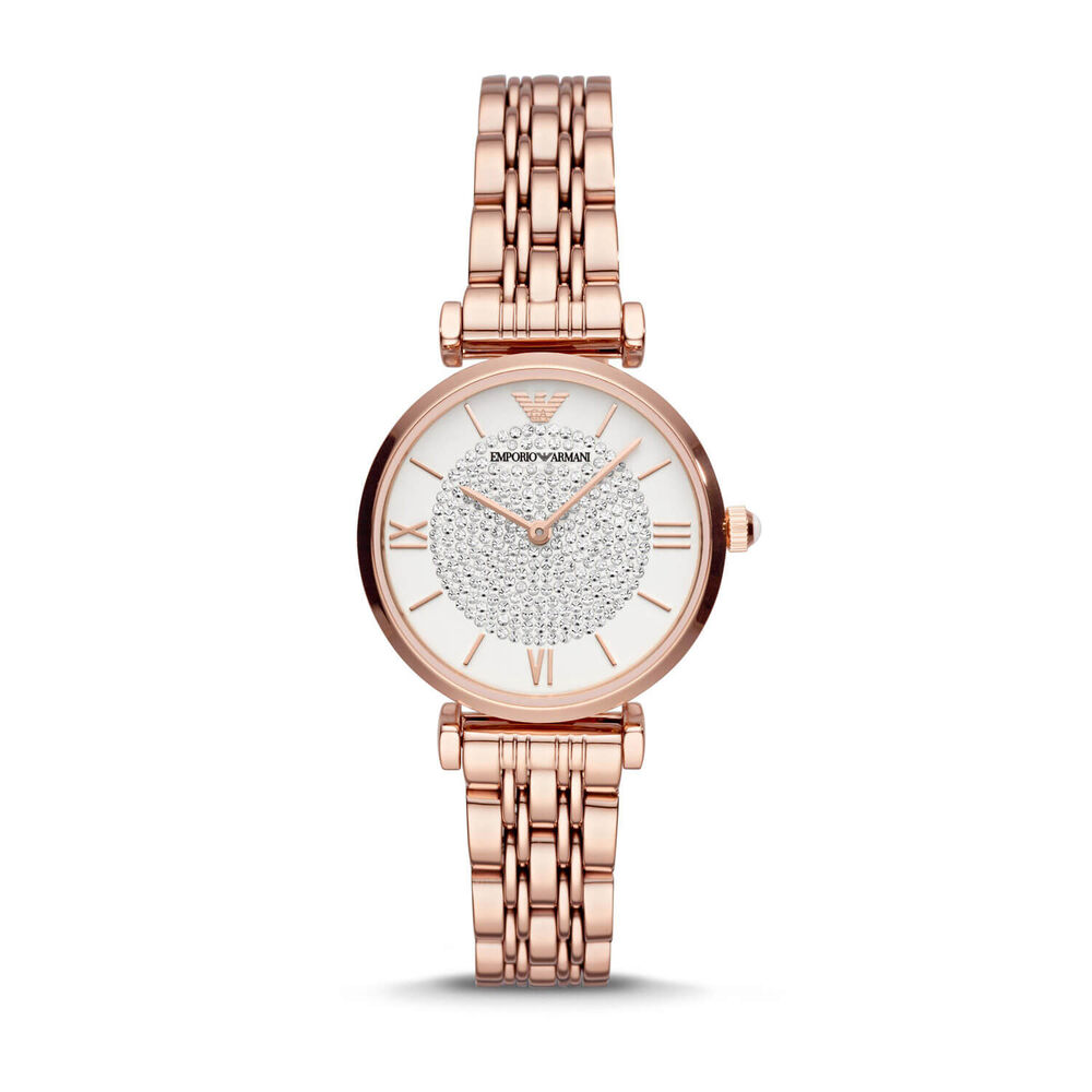 Emporio Armani Rose Gold-Toned Case & Bracelet 32mm Watch image number 0
