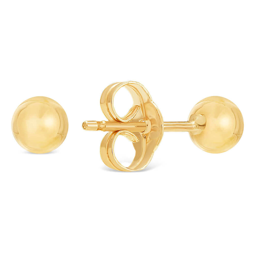9ct Gold Stud Earrings image number 2