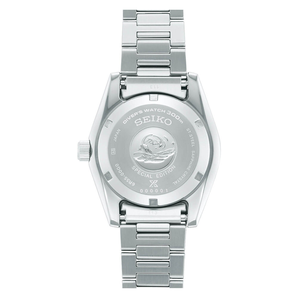 Seiko Prospex 1965 Revival Diver’s 40mm Tide Grey Dial Steel Bracelet Watch image number 9