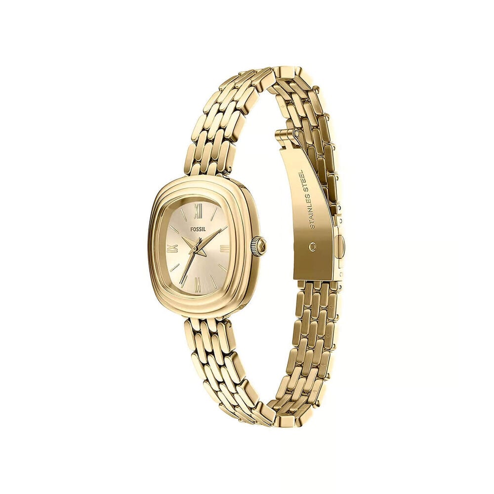 Fossil Emerson 30mm Gold Dial Gold Toned Steel Bracelet Watch