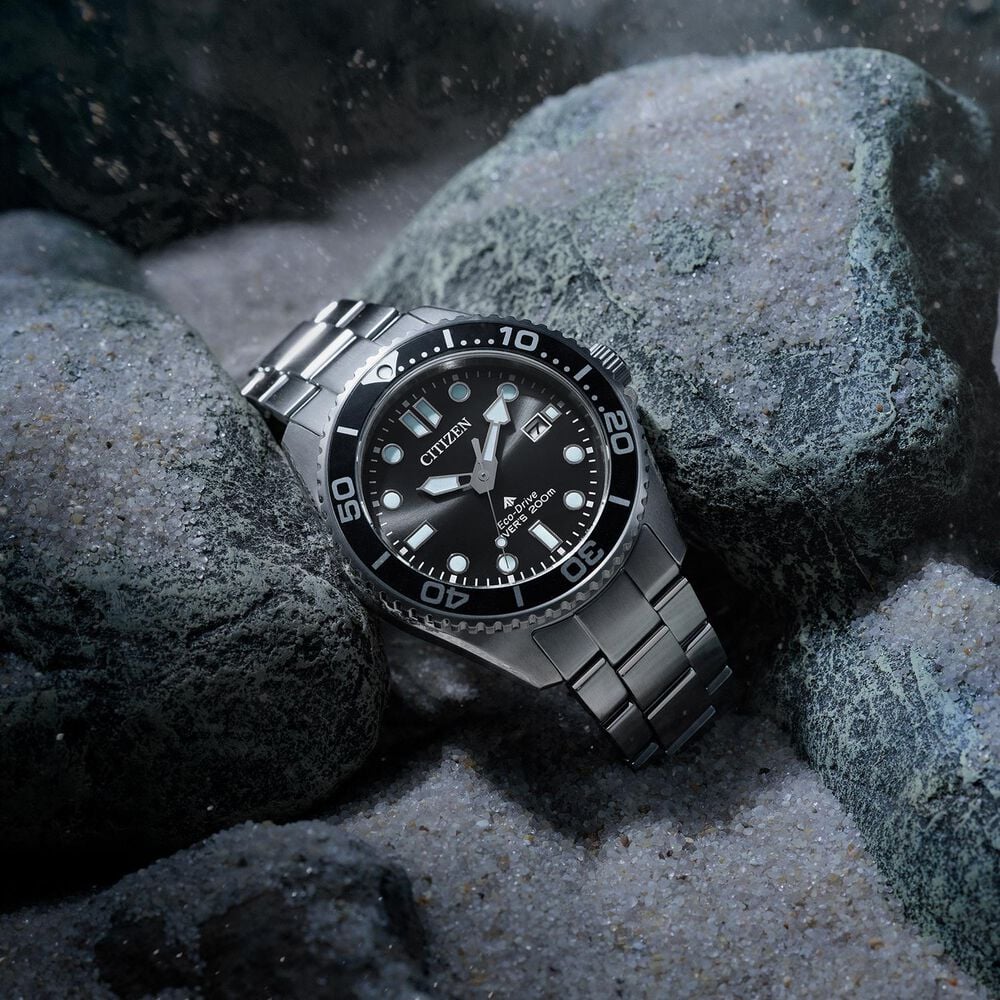 Citizen Promaster Diver 44mm Black Dial Stainless Steel Bracelet Watch