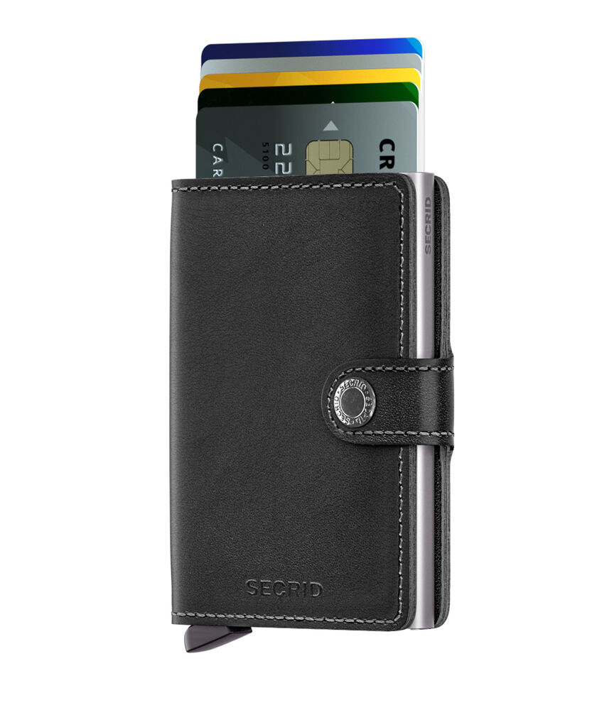 Secrid Mini Black Leather Wallet