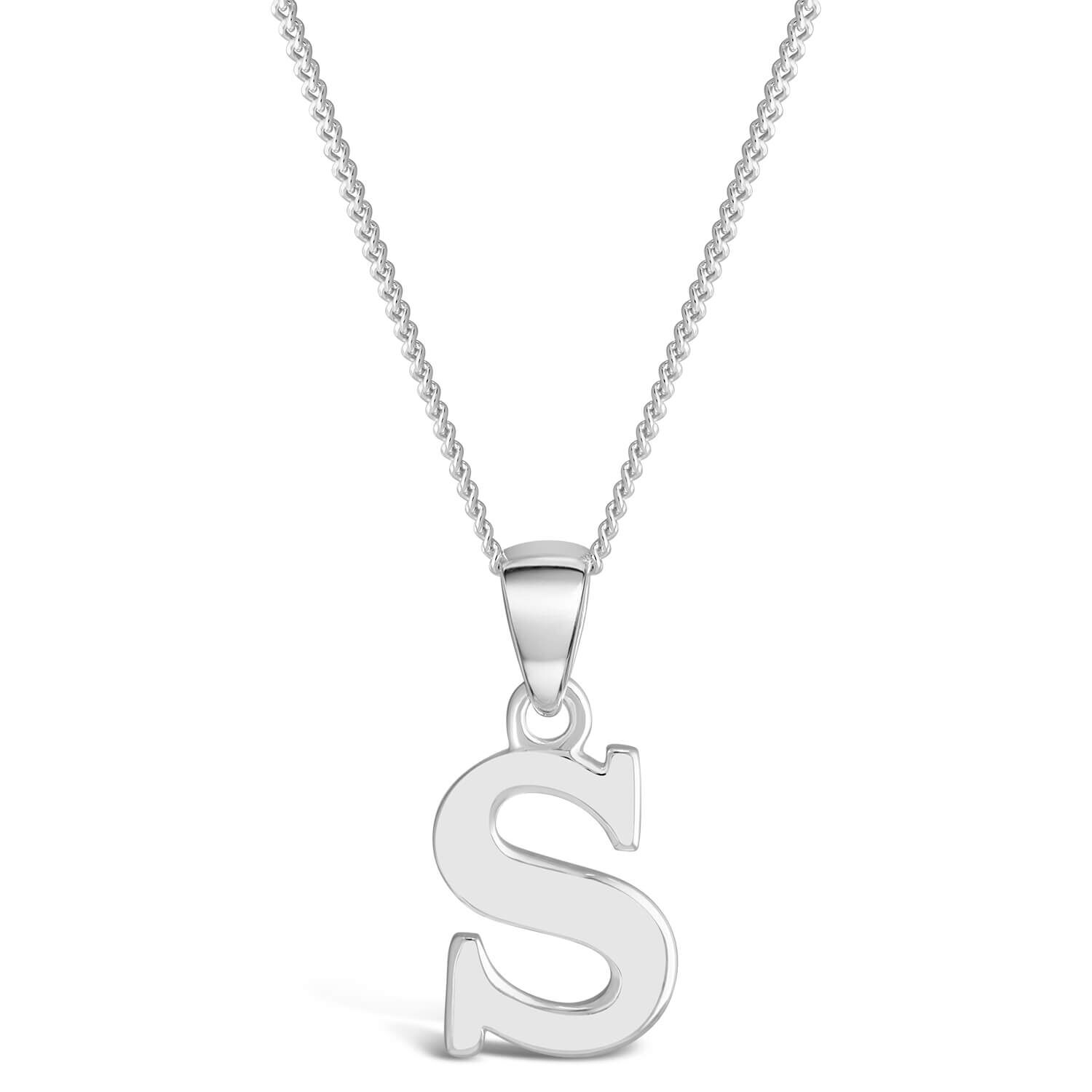 Initial s necklace silver cheap