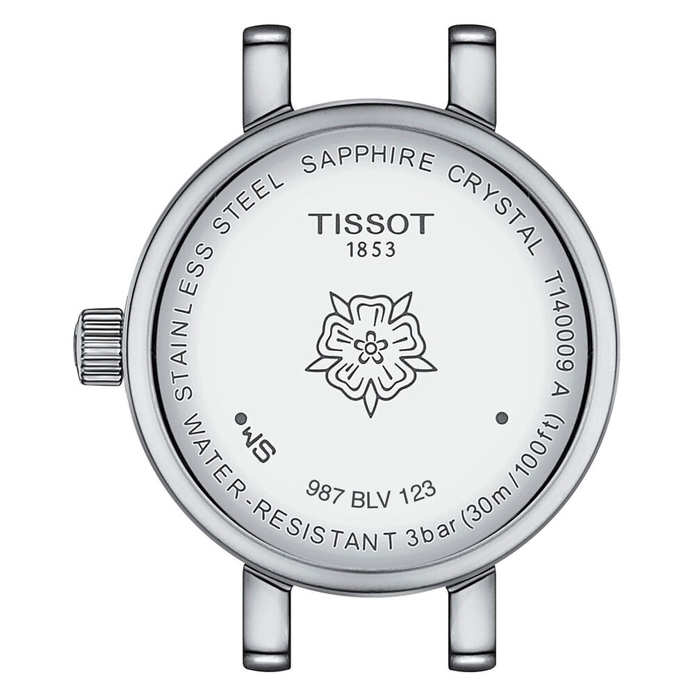 Tissot Lovely Round 19.5mm Silver Dial Faceted Glass Bracelet Watch image number 1