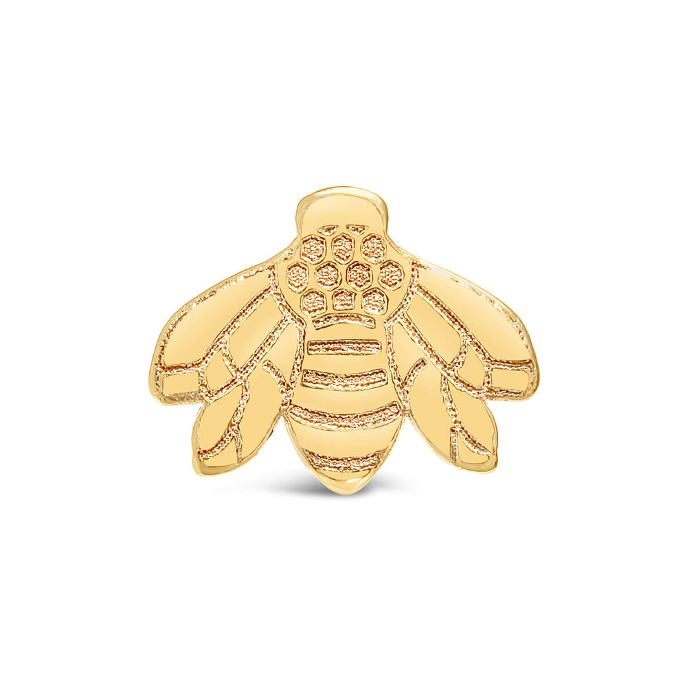 9ct Yellow Gold Gold Bee Single Stud Earring