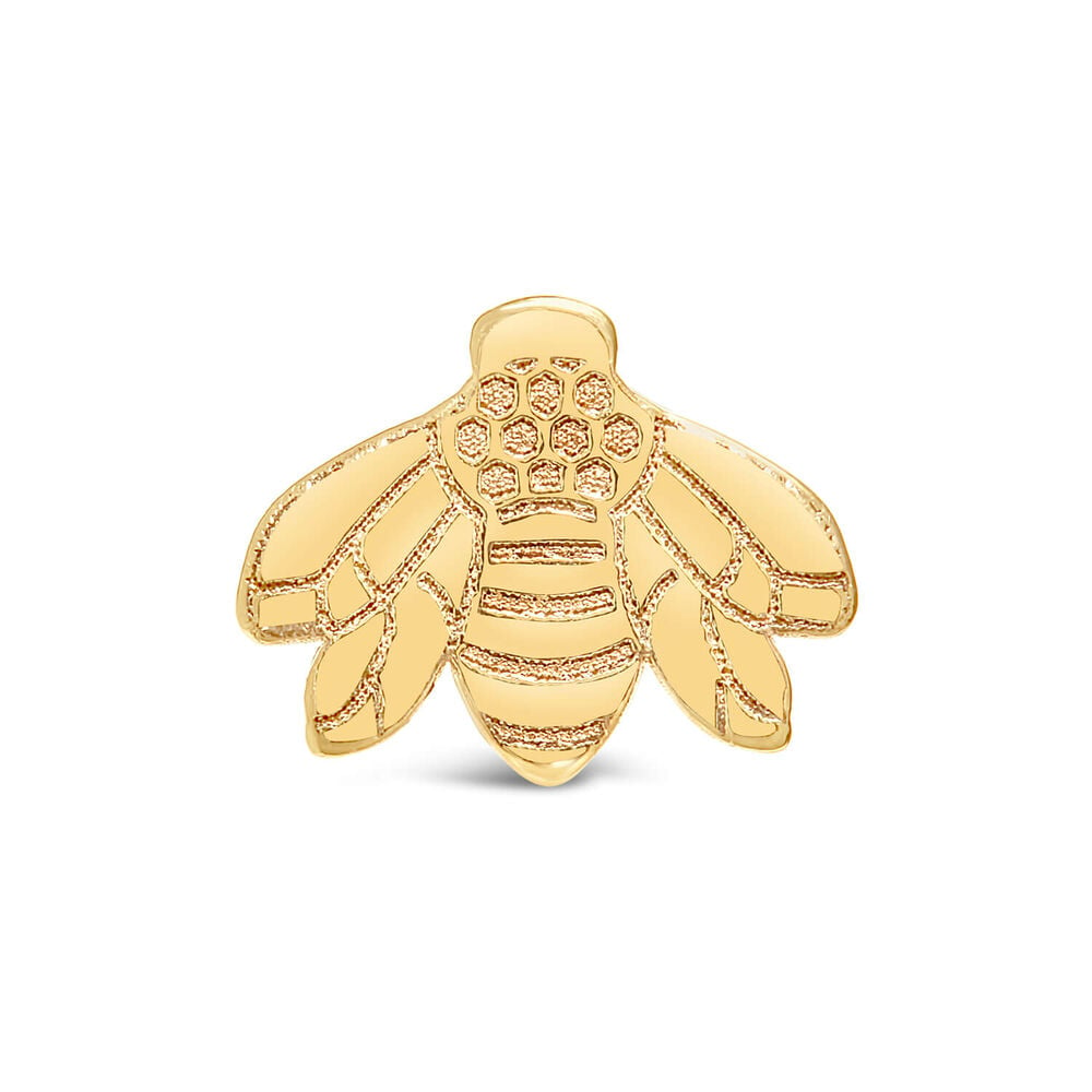 9ct Yellow Gold Gold Bee Single Stud Earring image number 0