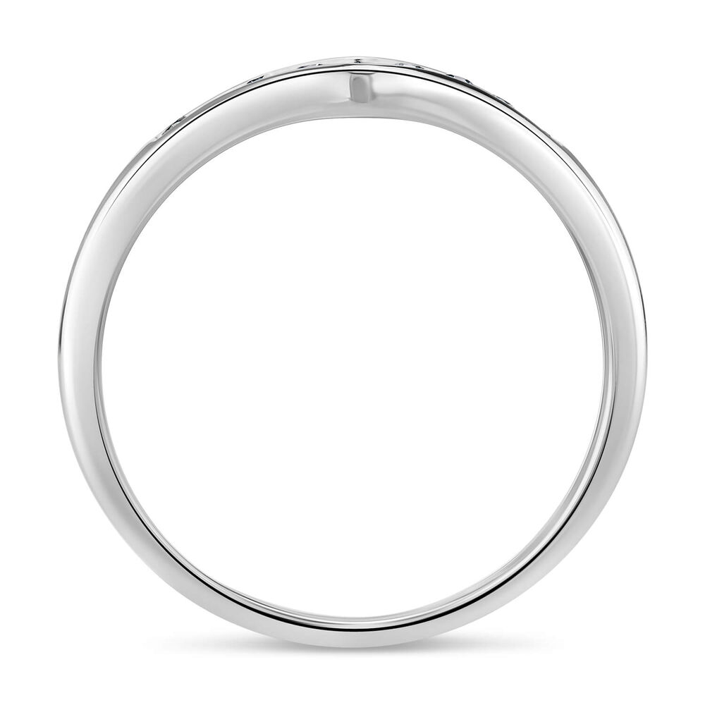 9ct White Gold Dress Ring image number 2
