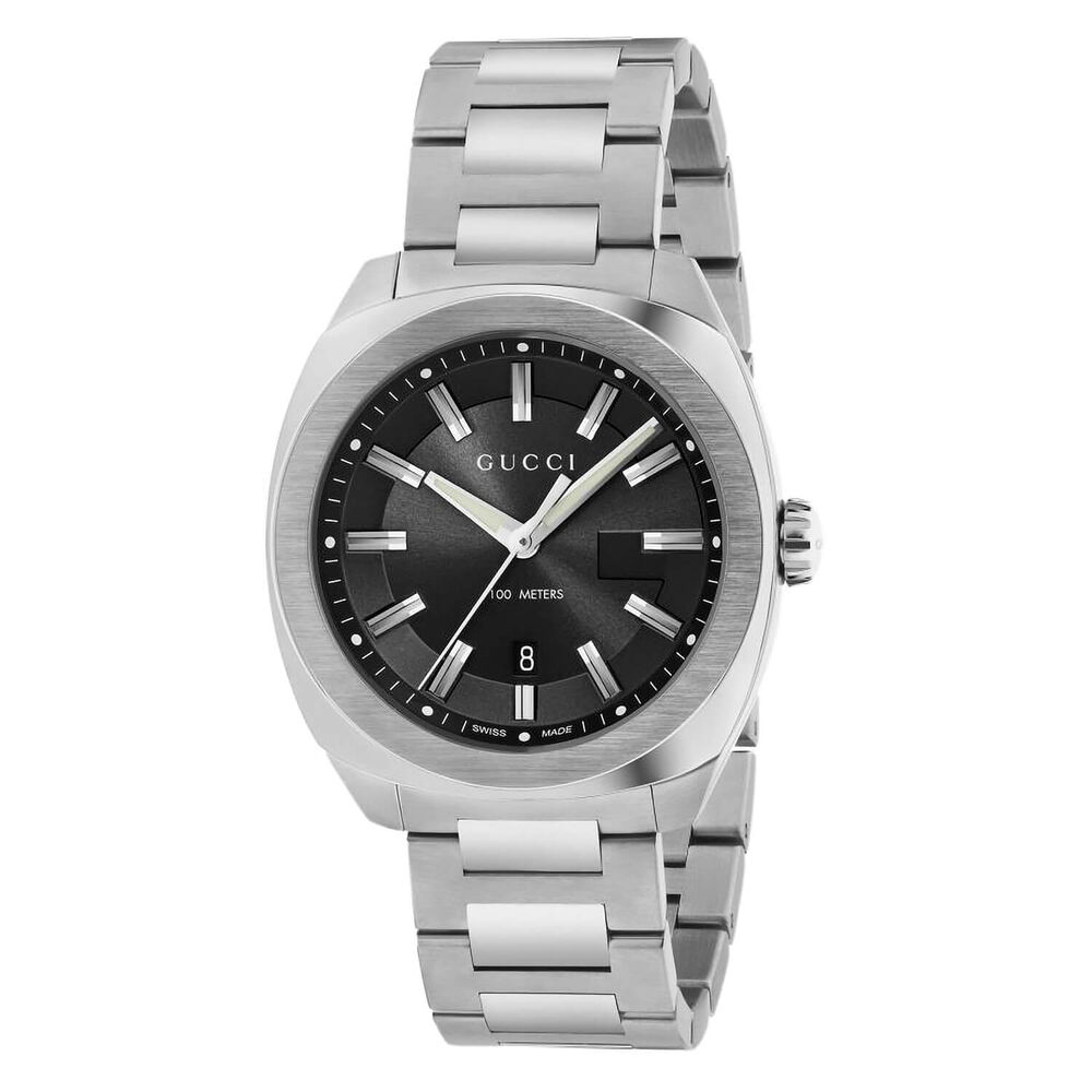Gucci G-Frame 41mm Black Dial Stainless Steel Men's Watch image number 0