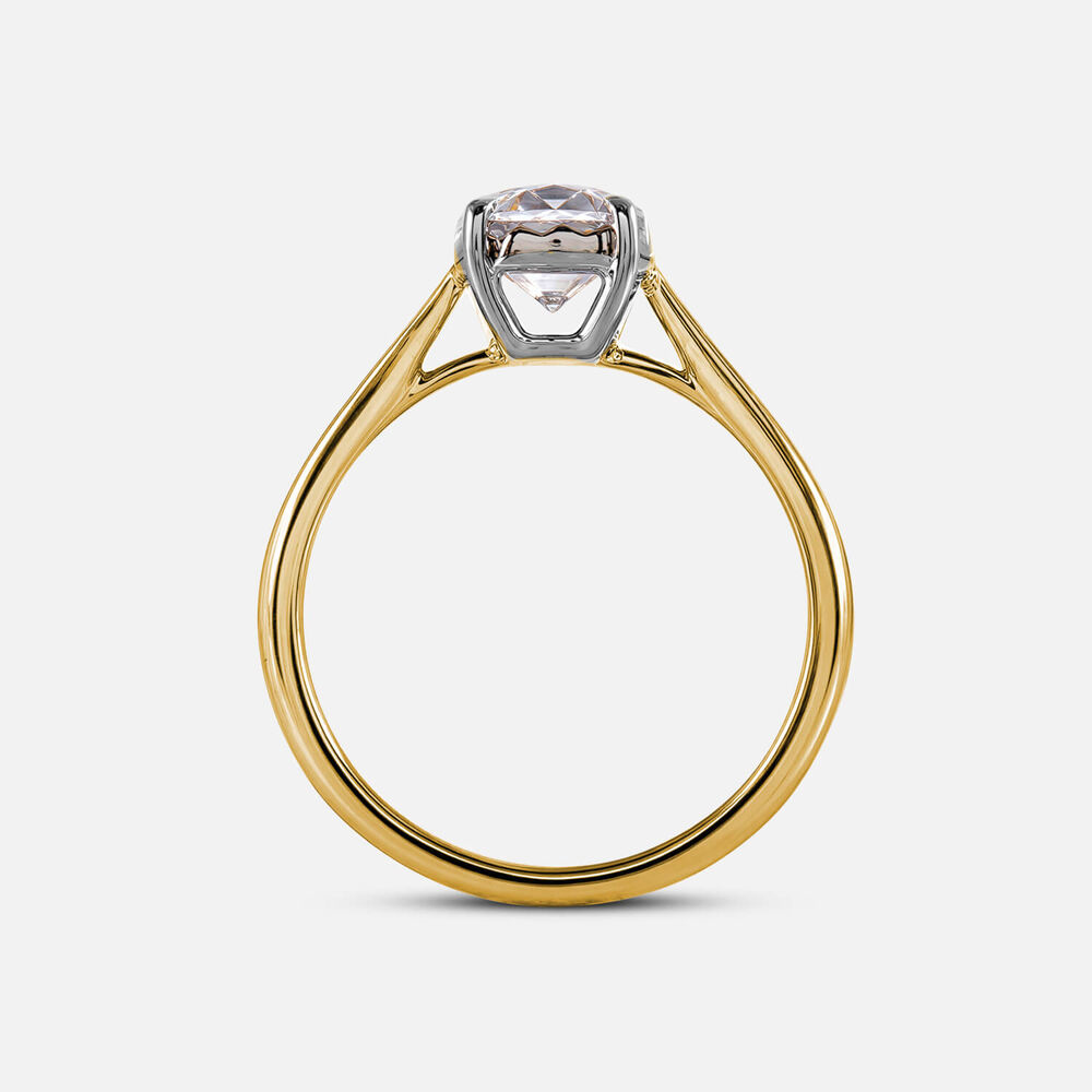 Prism 9ct Yellow Gold 1ct Round Brilliant Diamond Solitaire Ring