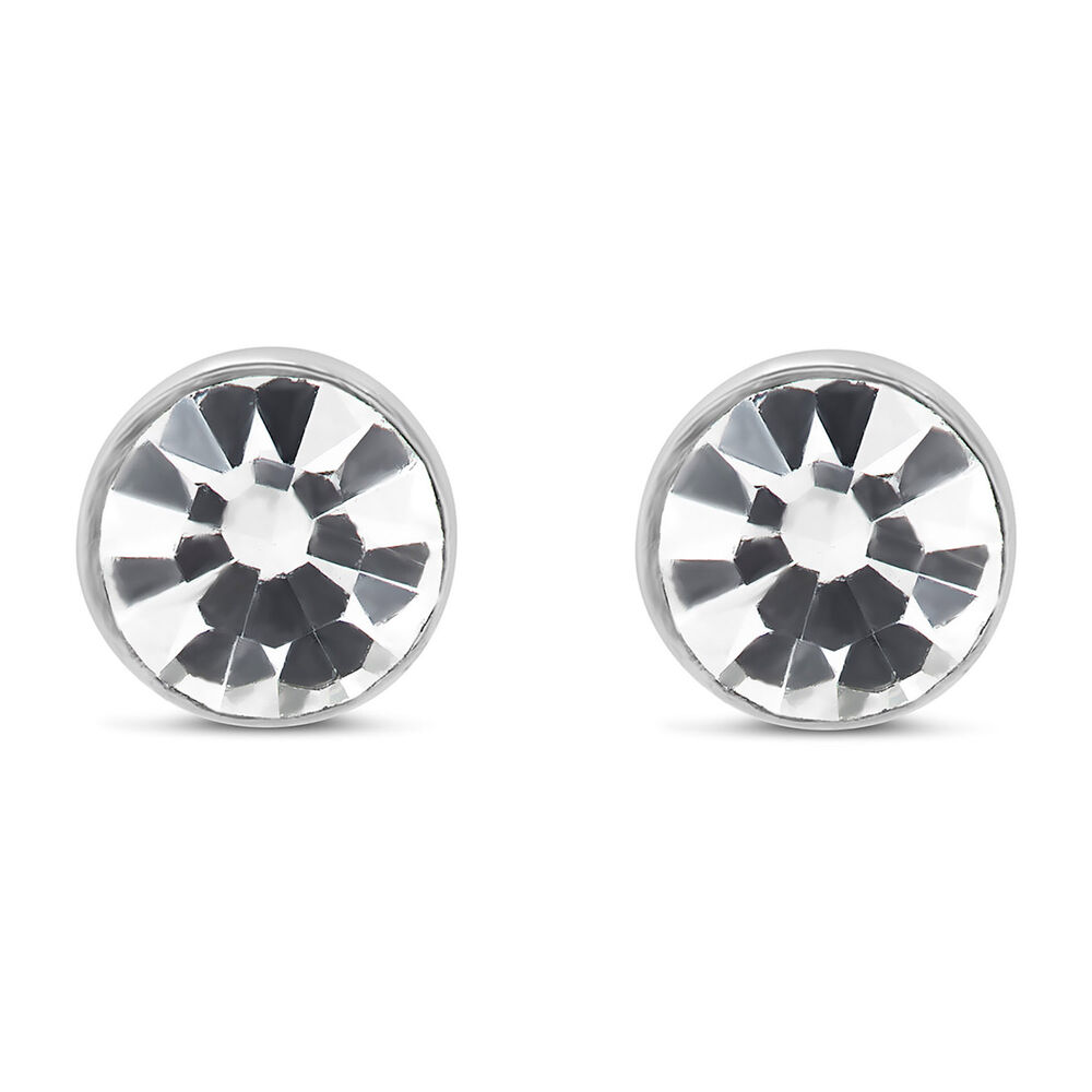 Little Treasure April Birthstone Children's Earrings image number 0