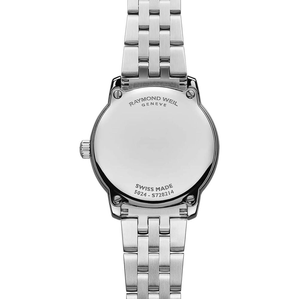Raymond Weil Toccata Classic 24mm Mother of Pearl Diamond Dots Dial Steel Bracelet Watch