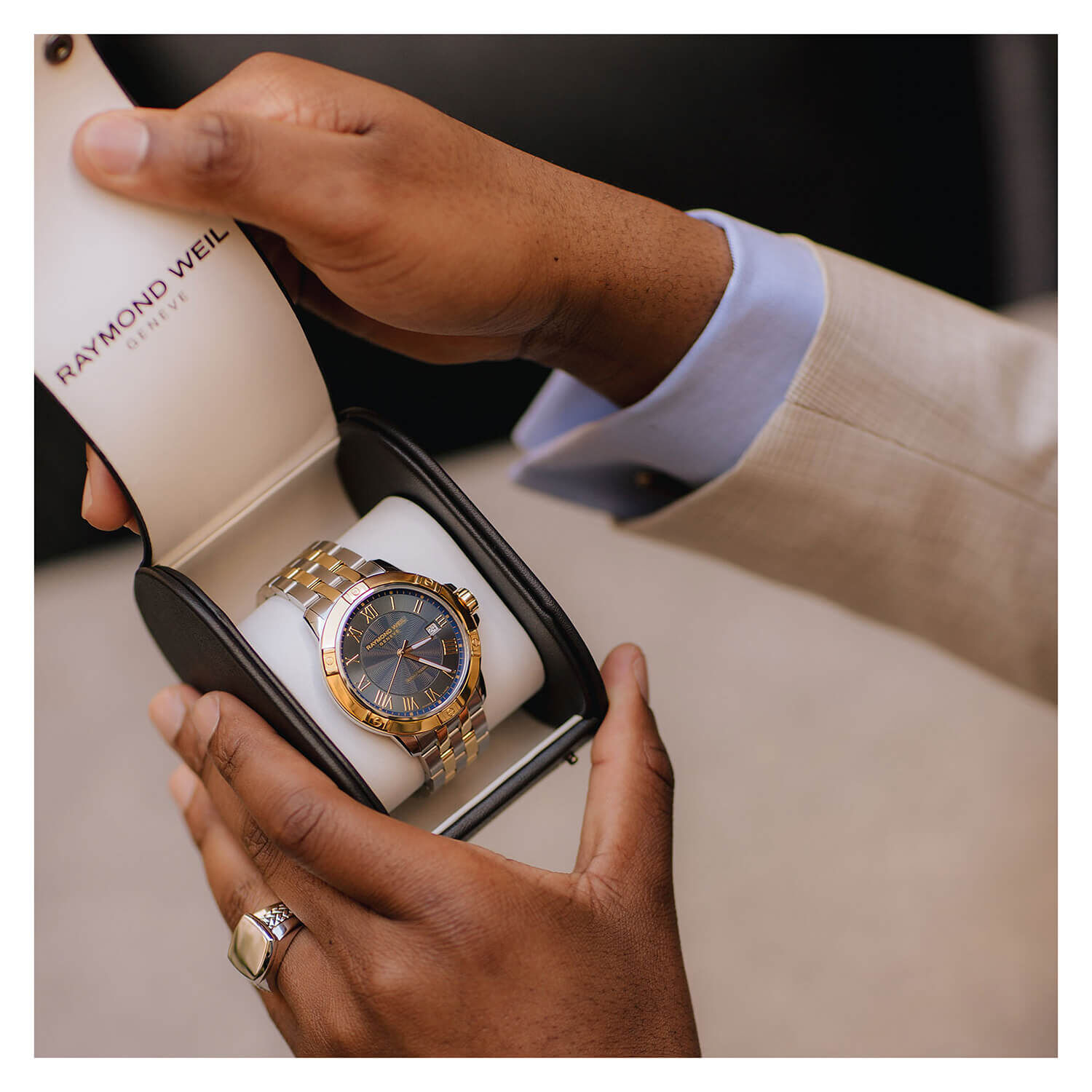 Mens raymond weil tango on sale watch