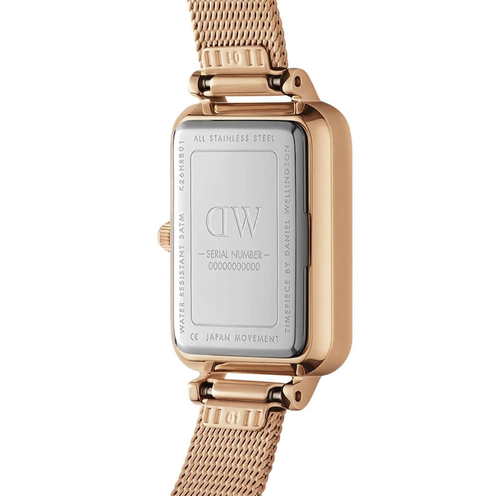 Daniel Wellington Quadro Pressed 26mm Pink Dial Watch image number 2