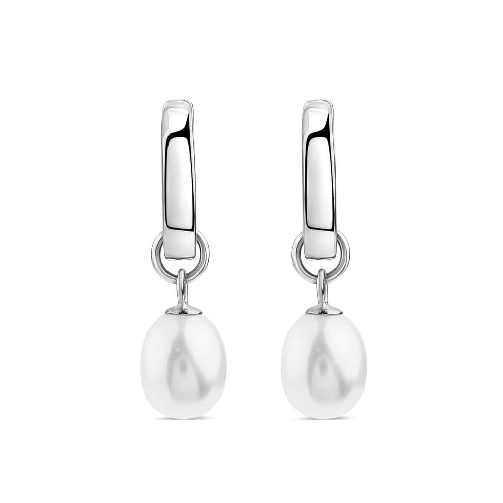Sterling Silver Freshwater Pearl Drop Earrings