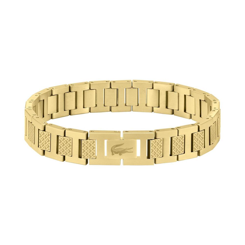 Lacoste Metropole Yellow Gold Plated Stainless Steel Bracelet