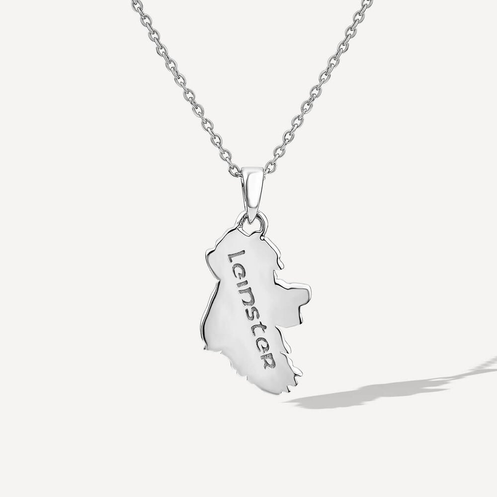 My Heart Belongs to Leinster Sterling Silver Pendant image number 1